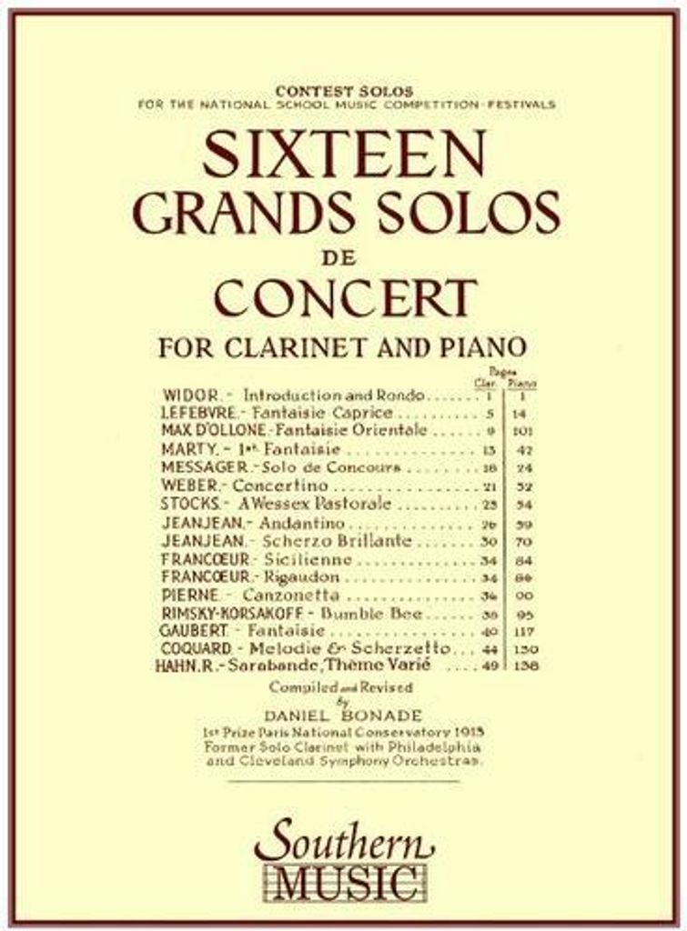 16 Grand Solos de Concert