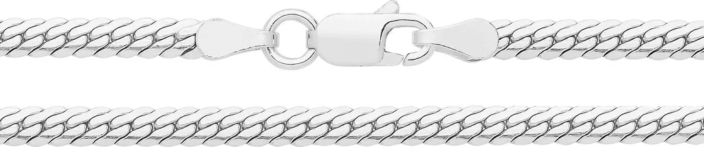 Chaîne Serpent Argent 925 Anti-Nœuds et Confortable - 51cm x 3mm Mixte