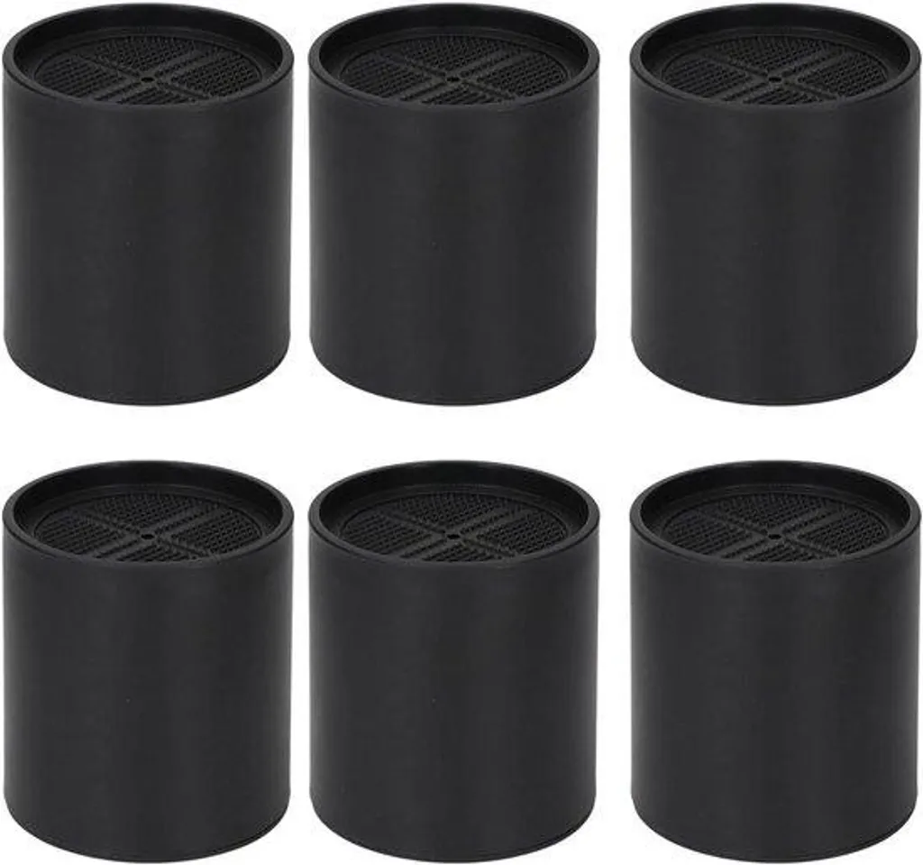 Jardinière Surélevée Cylindrique Modulable en Plastique - Set de 6 Éléments