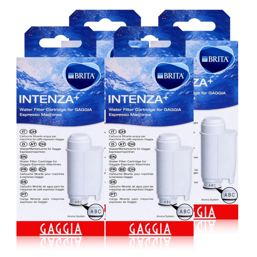 Gaggia Brita Intenza+ Wasserfilter Kartusche für Espressomaschine (4er Pack)