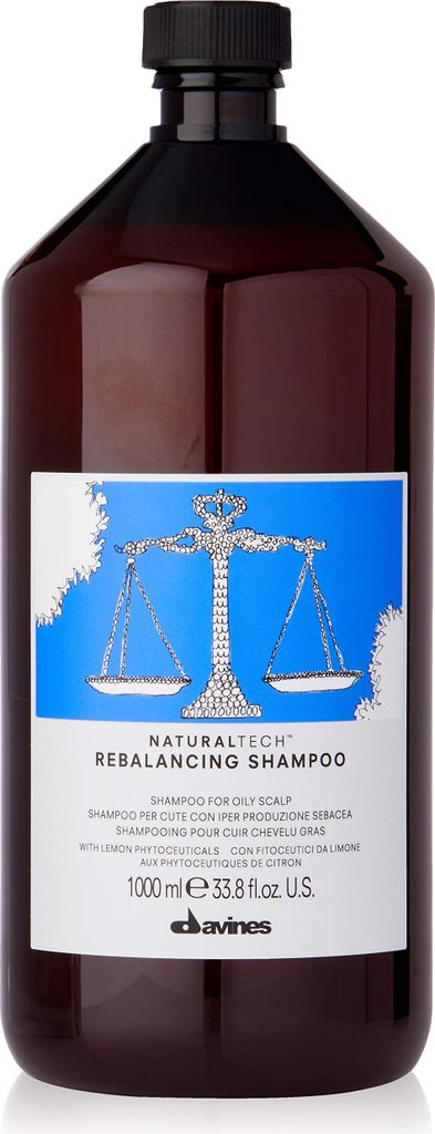 Davines Natural Tech Rebalancing Shampoo Reinigungsshampoo für fettige Kopfhaut 1000 ml