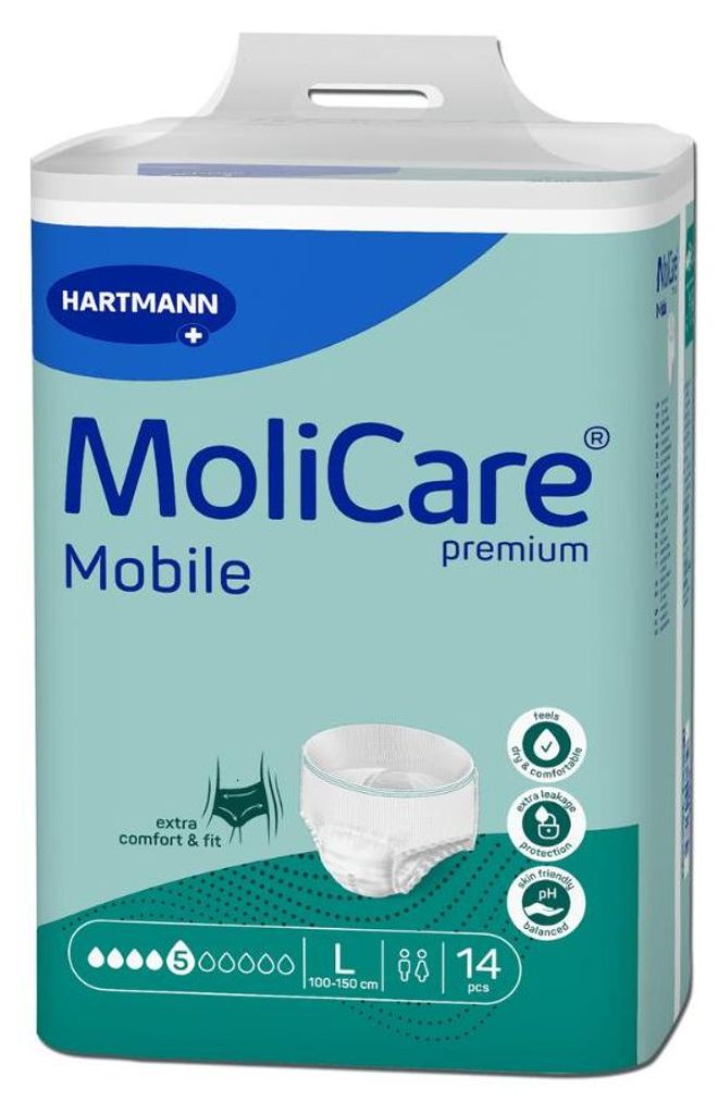 MoliCare® Premium Mobile 5 Tropfen - L 4x14 Stück Produktbild 