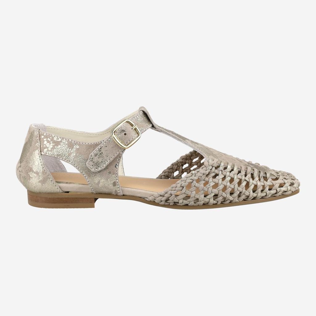 Donna Carolina CLESSIA WEB 57.709.021-002, Sandaletten in Gold für Damen, Größe 37