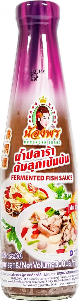 ! Nongporn Pla Ra Fermentierte Fischsauce 300ml (stinkt) Produktbild 
