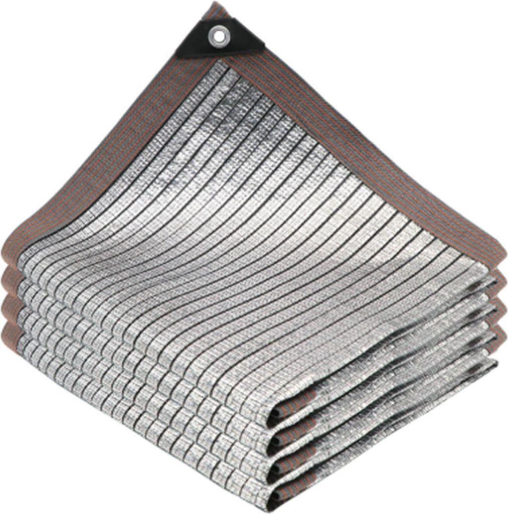 Sonnensegel, Aluminiumfolie, Schattentuch, UV-Block, reißfestes Vordach, wetterbeständiger Sichtschutz für Terrasse, Garten, Hinterhof, Pool, So...