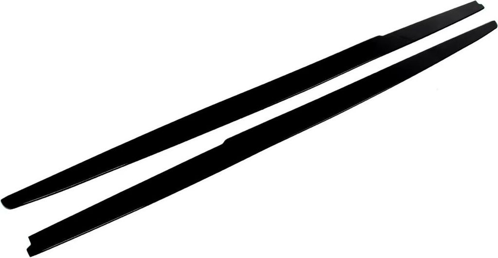 Seitenschweller Panel Verlängerung – Glänzend Schwarz – Auto Zubehör – Für BMW 5 Serie E60/E61 (2004-2010) – 2er Set