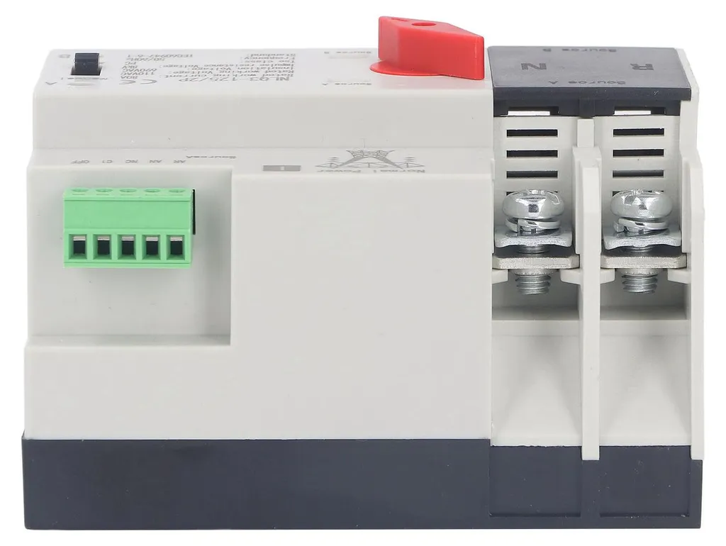 Inverseur de source automatique double puissance 80A pour secours réseau