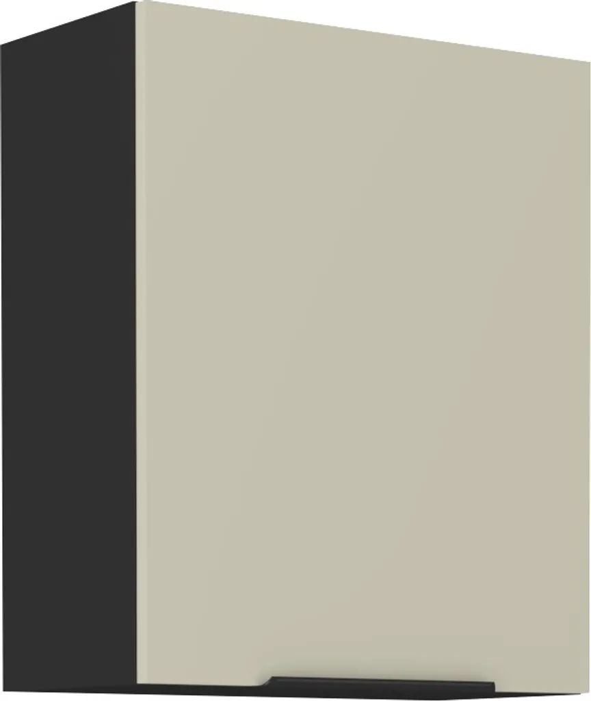 Montaggio Facile: Pensile AGAFIJA 60cm Cashmere/Nero | Mobile Cucina