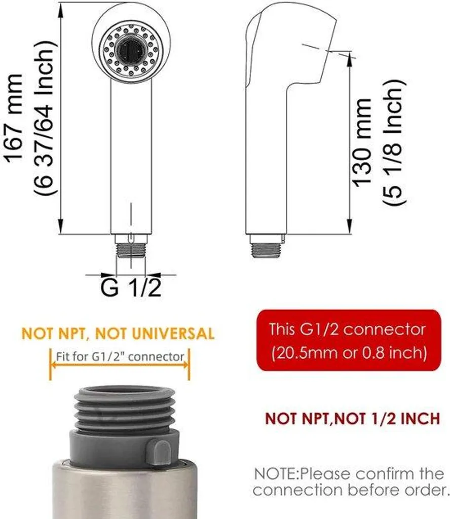 Tête de Robinet de Cuisine Extensible G1/2 avec 2 Fonctions de Jet d'Eau