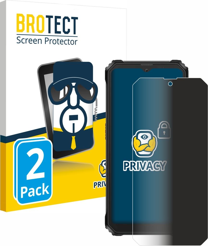 2x BROTECT Sichtschutzfolie für Blackview BV6200 Plus Produktbild 