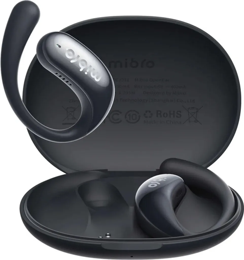 Mibro Earphones OpenEar Black : écouteurs Bluetooth sport sans fil noirs