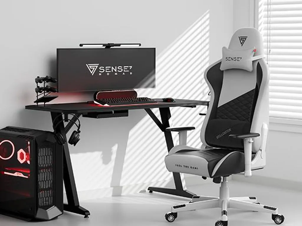 SENSE7 Spellcaster Senshi Edition - Chaise Gaming Blanche Dossier Inclinable