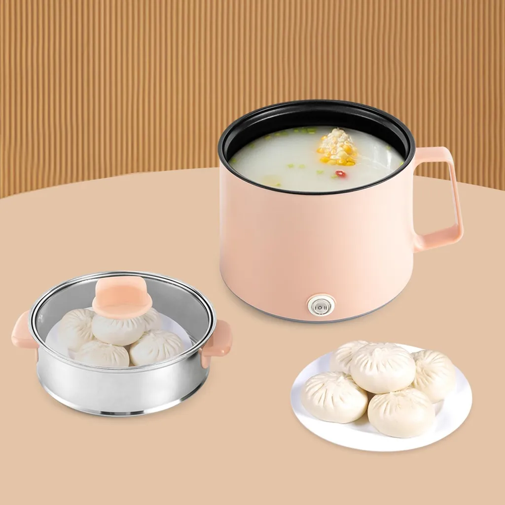 Mini hot pot électrique pour camping et bureau avec cuve antiadhésive - 2
