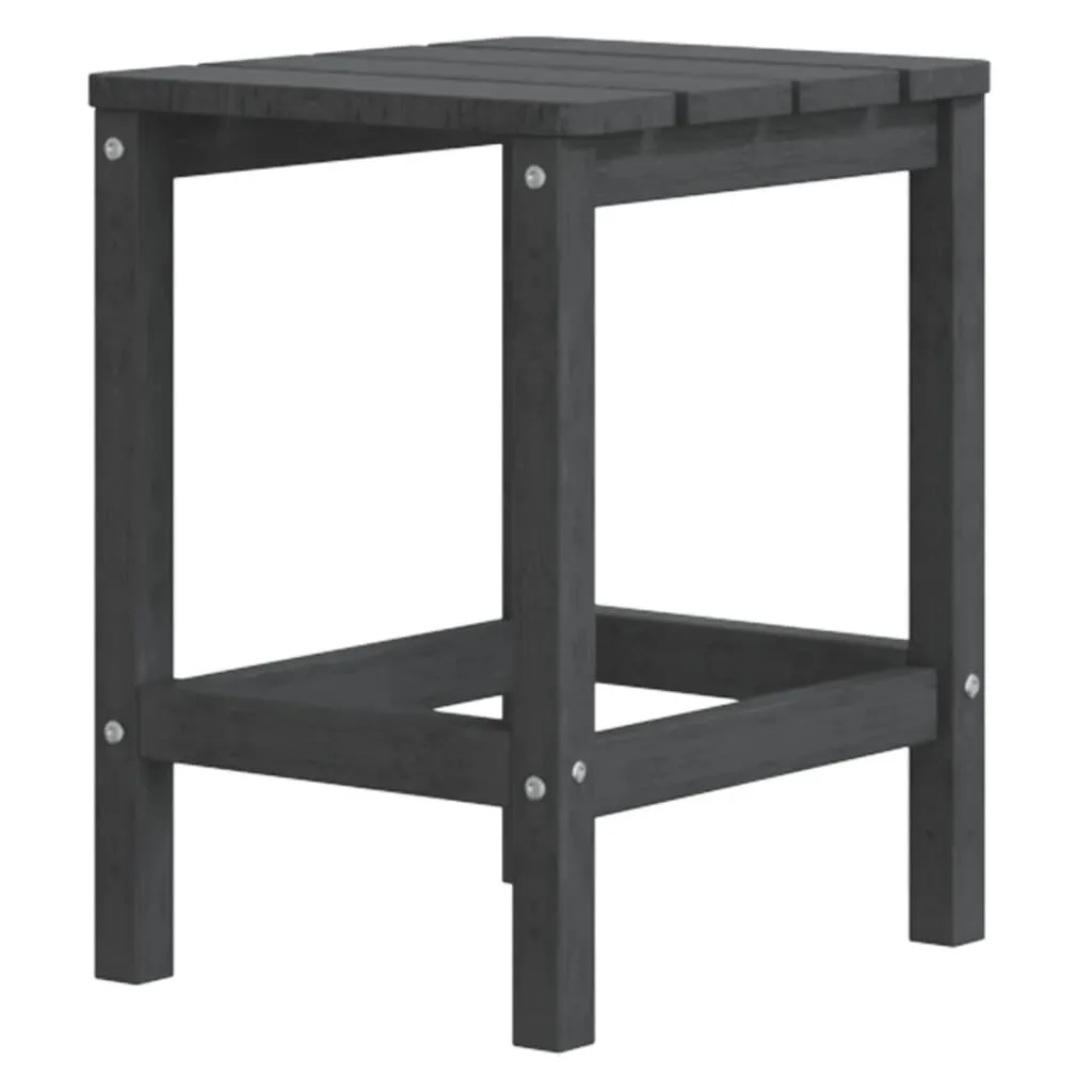 Table d'appoint Adirondack pour terrasse 38x38x46 cm coloris anthracite