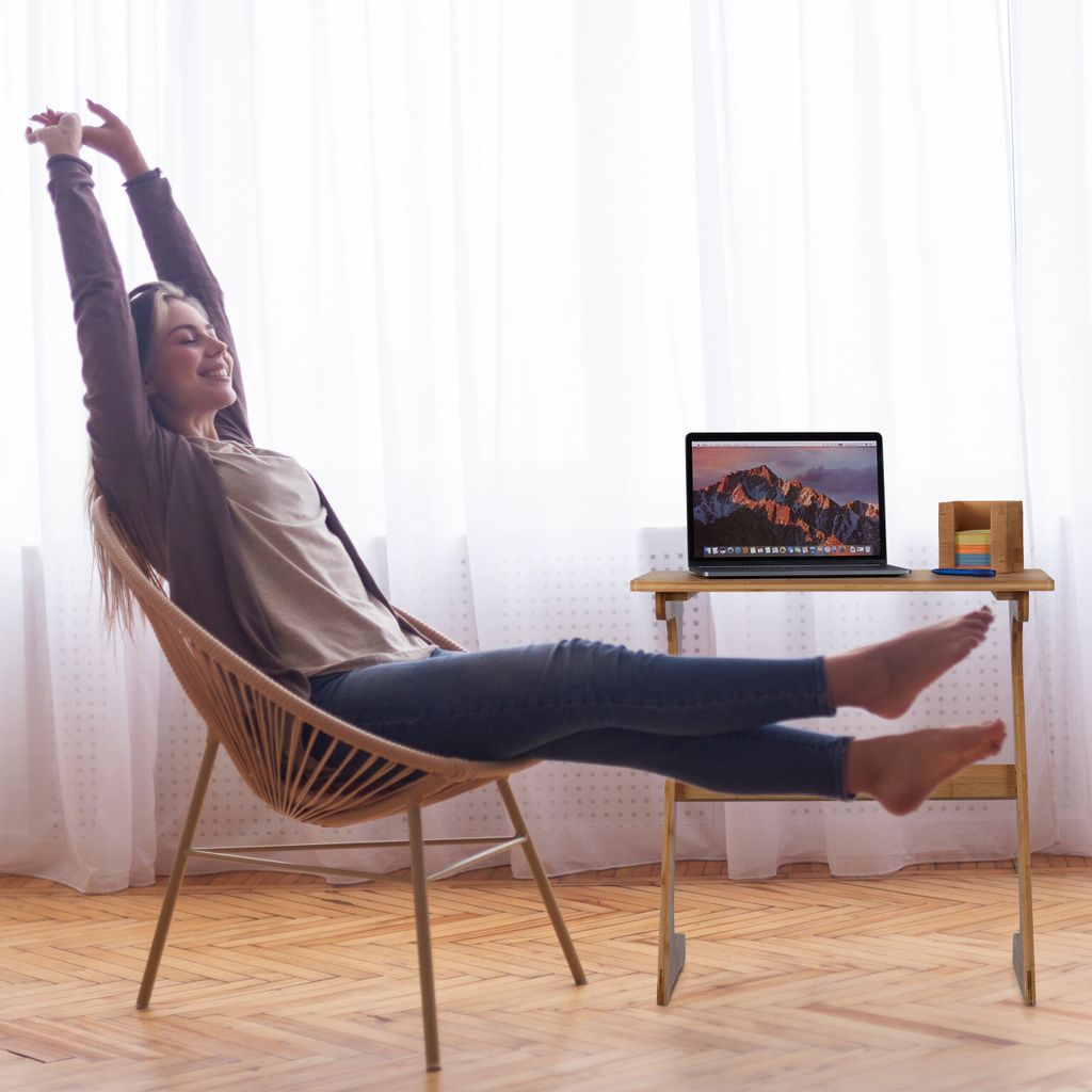 relaxdays Laptoptisch aus Bambus Produktbild 3