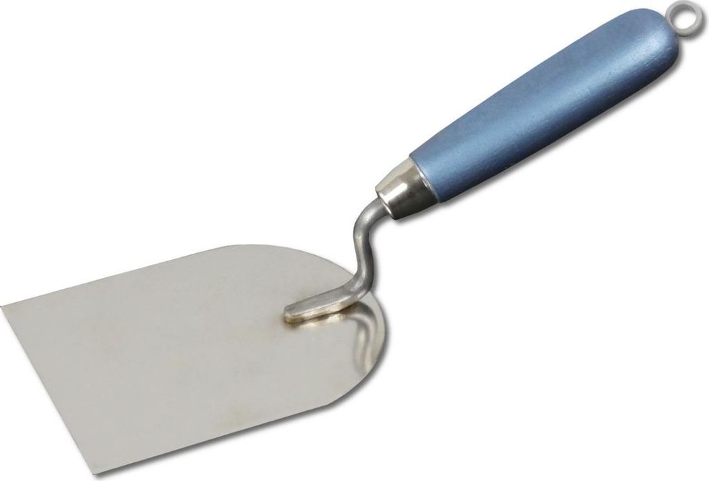 DEWEPRO Gipserspachtel - 100mm - Edelstahlblatt mit Holzgriff