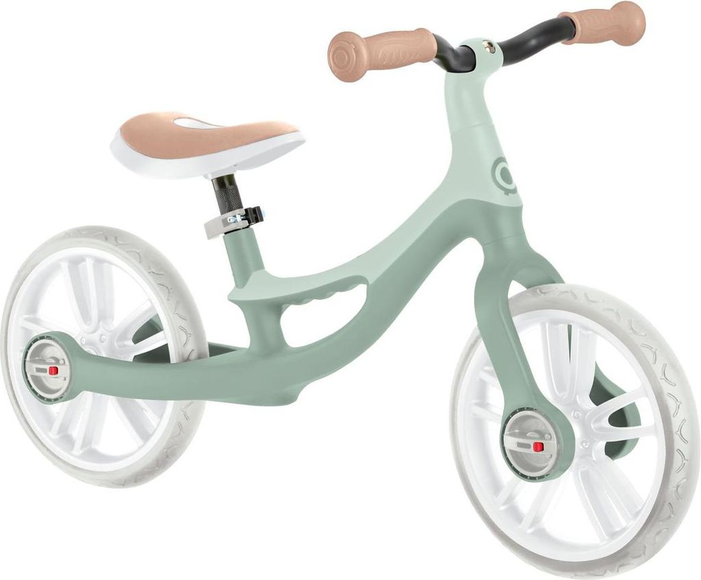 GLOBBER GO BIKE ELITE – Laufrad für Kinder, 10 Zoll TPE-Bereifung, Sattel höhenverstellbar, salbei grün