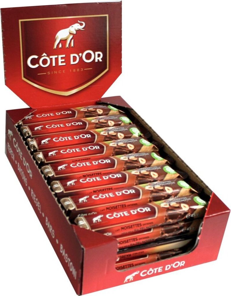 Cote d'or Riegel Milch-Haselnüsse (32x 45gr)