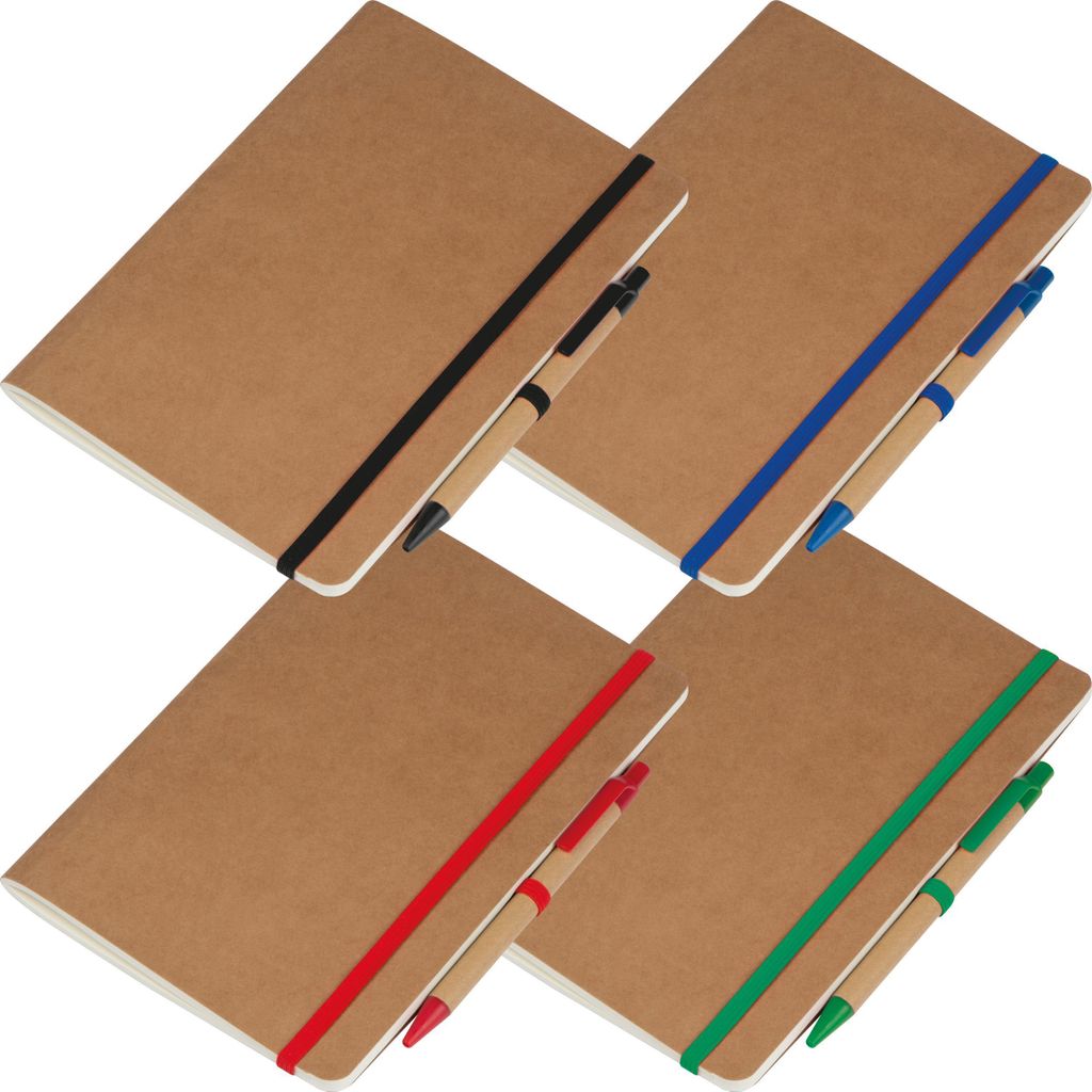 4x Recyceltes Notizheft / DIN A5 / 120 blanco Seiten / 4 Produktbild 