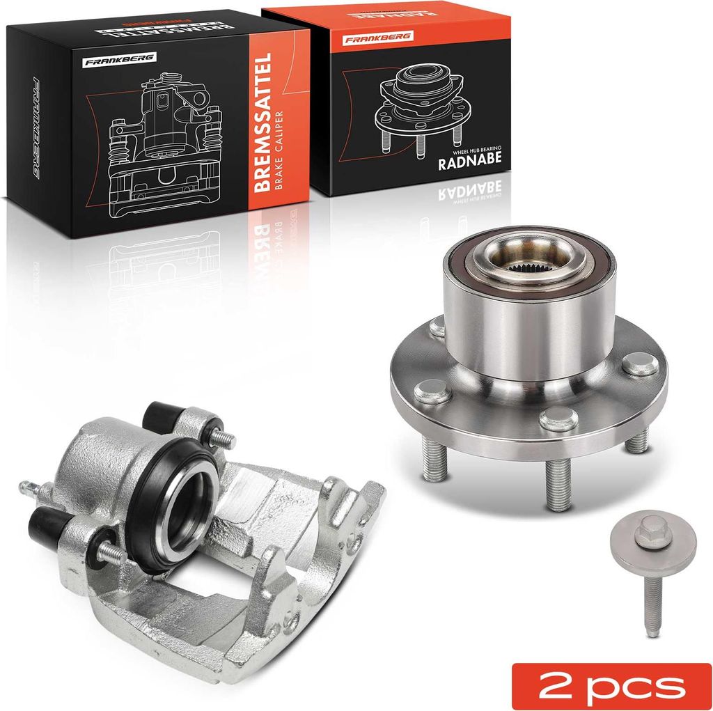 Frankberg 1x Bremssattel + 1x Radnabe Vorderachse Links für Ford Mondeo IV BA7 Turnier 2007-2014