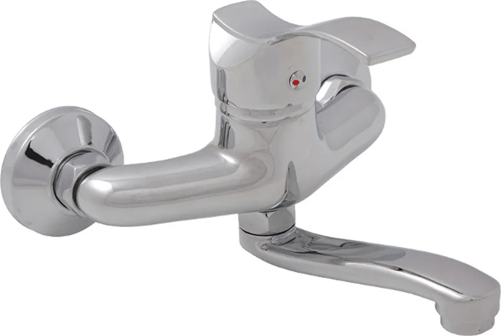 Rubinetto Parete ARGO con Leva ad Albero | Design Minimal per Lavabo