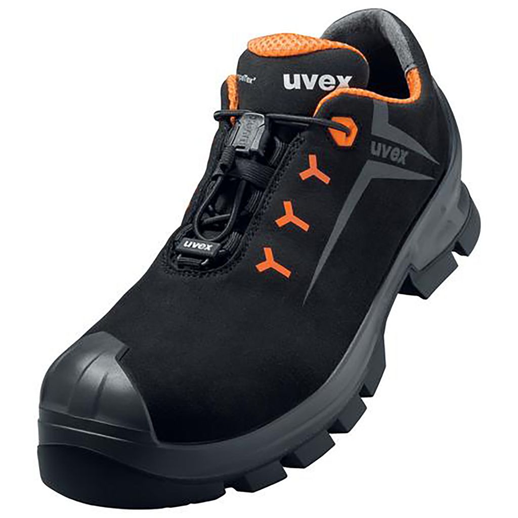 uvex 2 STX Halbschuhe S3 schwarz, orange Weite 10 Gr. 36