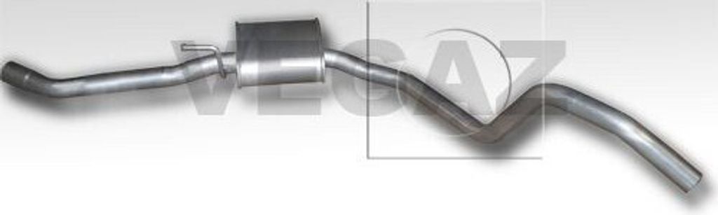 VEGAZ OS-185 Mittelschalldämpfer Schalldämpfer für OPEL MONZA A (22) für VAUXHALL Royale Coupe