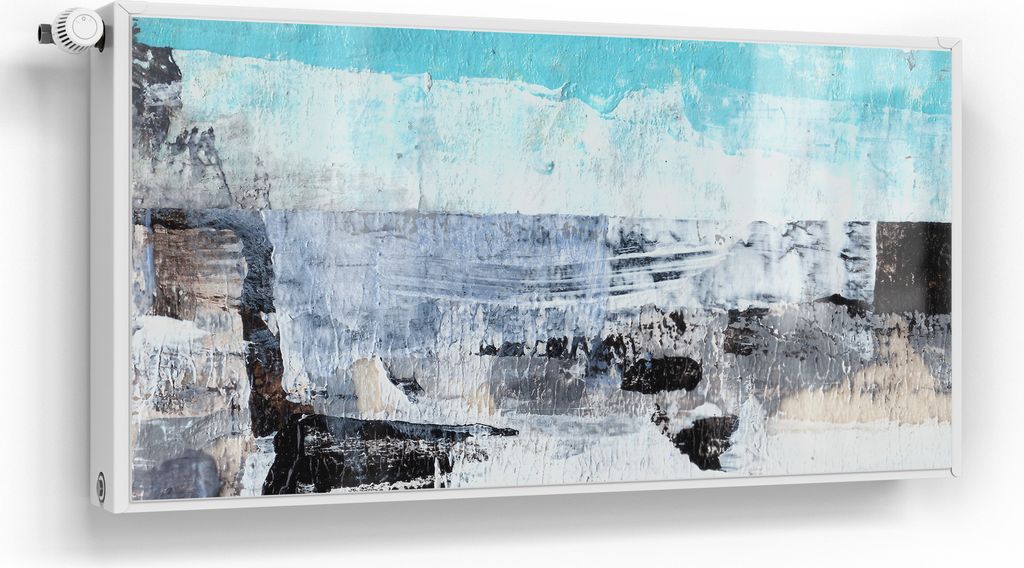 DEQORI Magnetmatte Heizung Standard 120x60 cm 'Blaue Tiefen' Magnetfolie