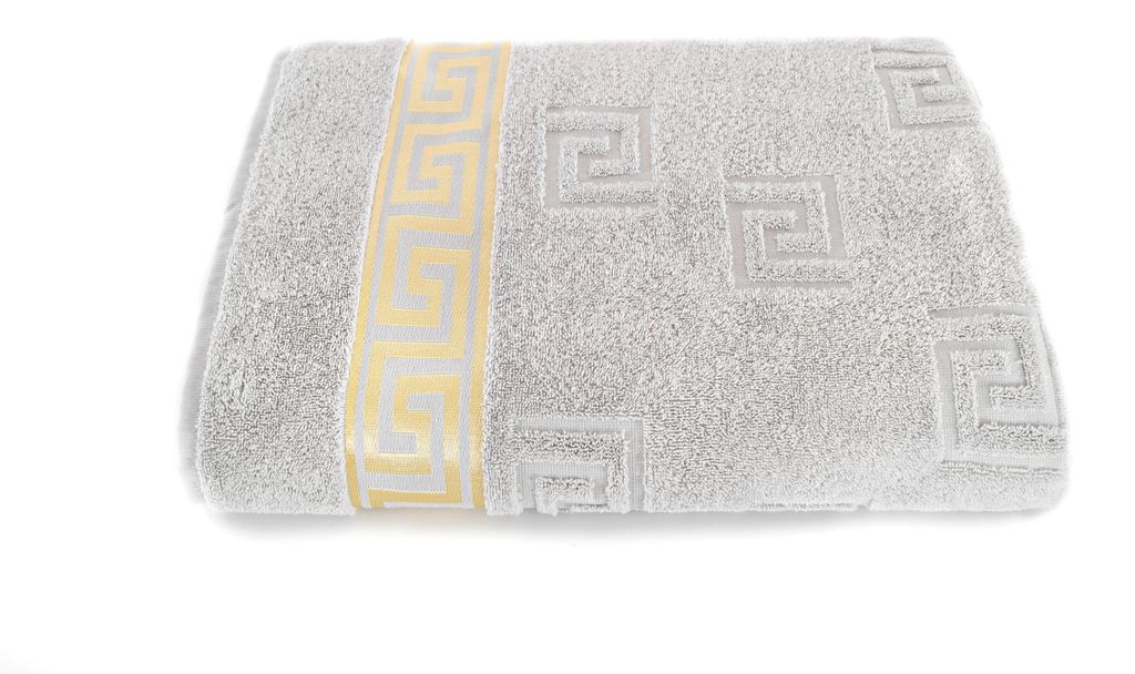Luxus Medusa Duschtuch 70x140 cm - Silber / Hellgrau - Produktbild 