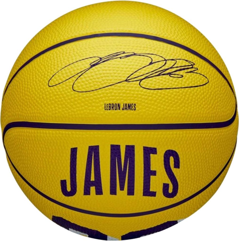 Wilson NBA Spieler Icon Mini Lebron Gelb Basketball Einheitsgröße