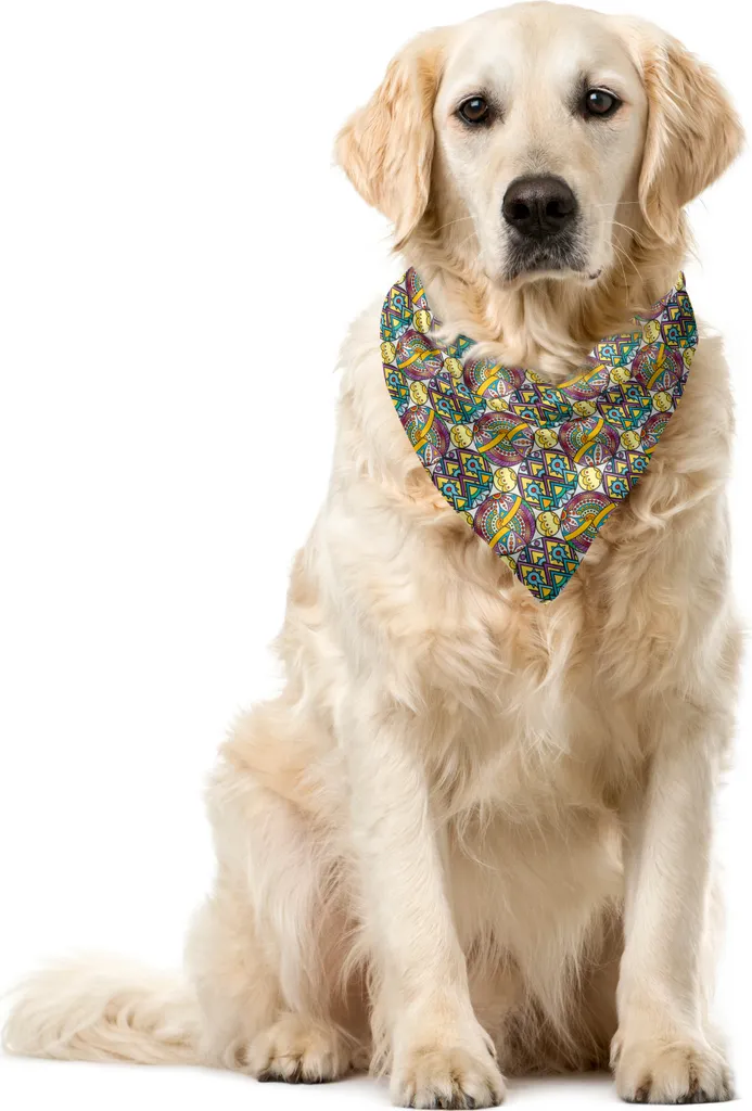 Viaggio nei Colori: Bandana Boho ABAKUHAUS 55x55 per Animali