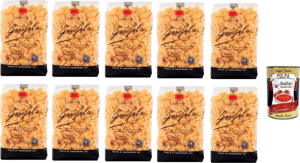 Radiatori Pasta di Gragnano IGP, italienische Hartweizennudeln, rauhe Oberfläche für perfekte Saucen, Vorratspack 10 x 500 g Familienpackung, aut...