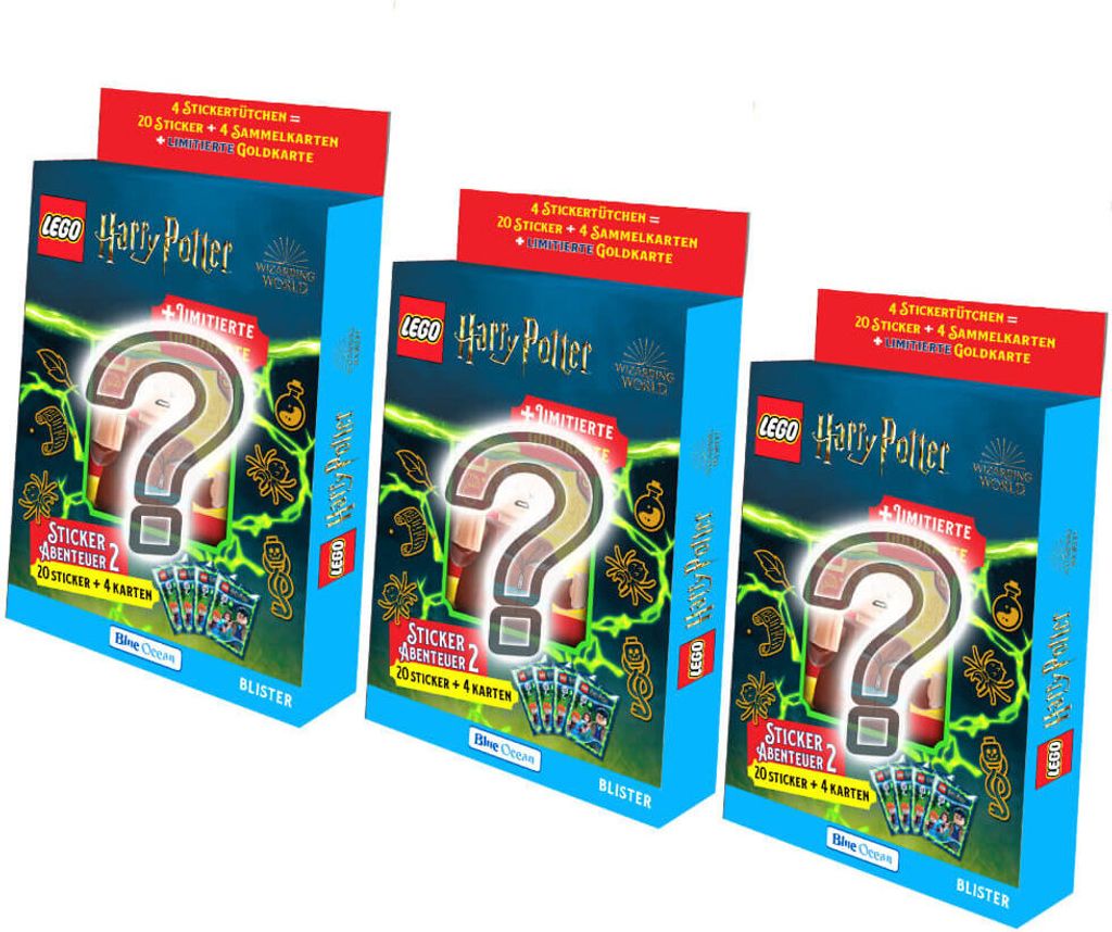 Blue Ocean LEGO Harry Potter Sticker Serie 2 - Sammelsticker (2024) - 3 Blister