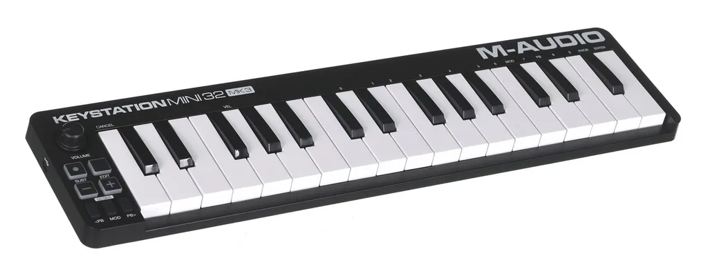 Clavier maître M-Audio Keystation Mini 32 MK3 USB noir et blanc ultra