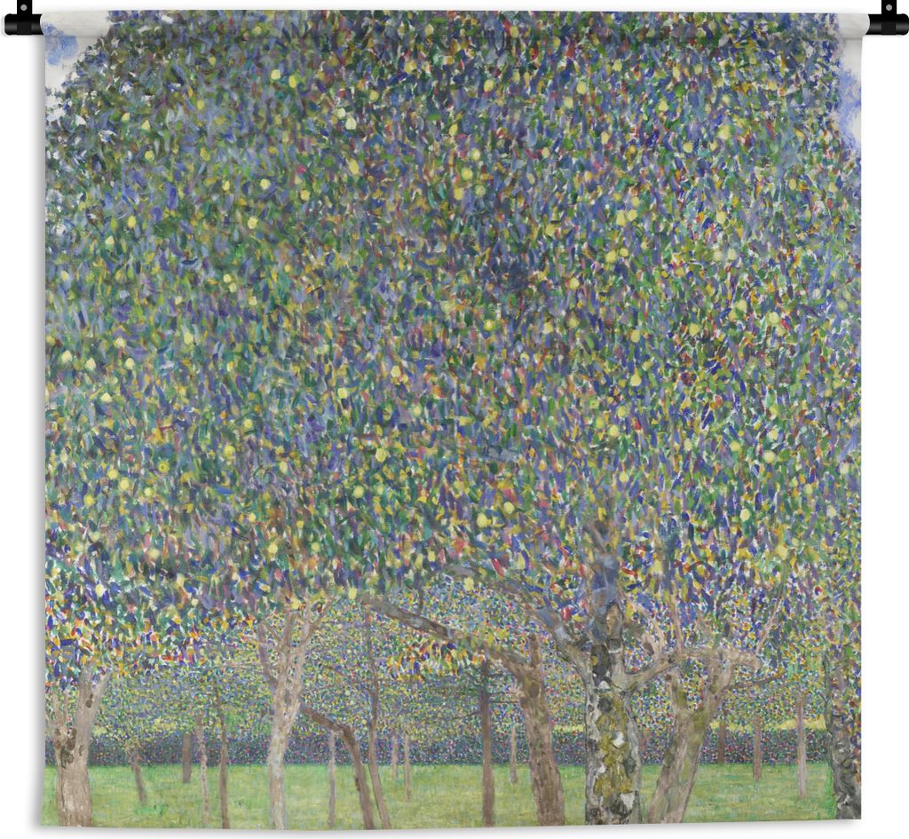MuchoWow Wandteppich Wandbehang Ein Birnbaum - Gustav Klimt 150x150 cm Tapisserie Dekoration Wandtuch - Wohnaccessoires - Modernes