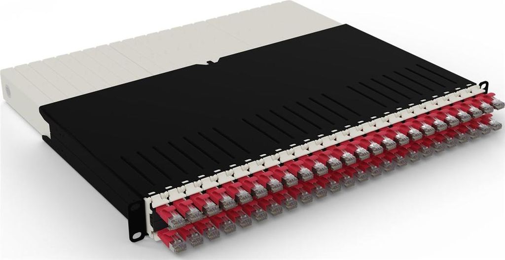PATCHBOX .one / 8RU / STP / Red, 0,8 m, Cat6a, U/FTP (STP), Produktbild 