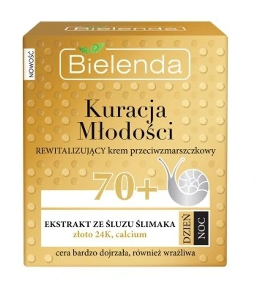 Bielenda crème anti-rides de luxe 70+ - 50ml hydratant Image du produit 
