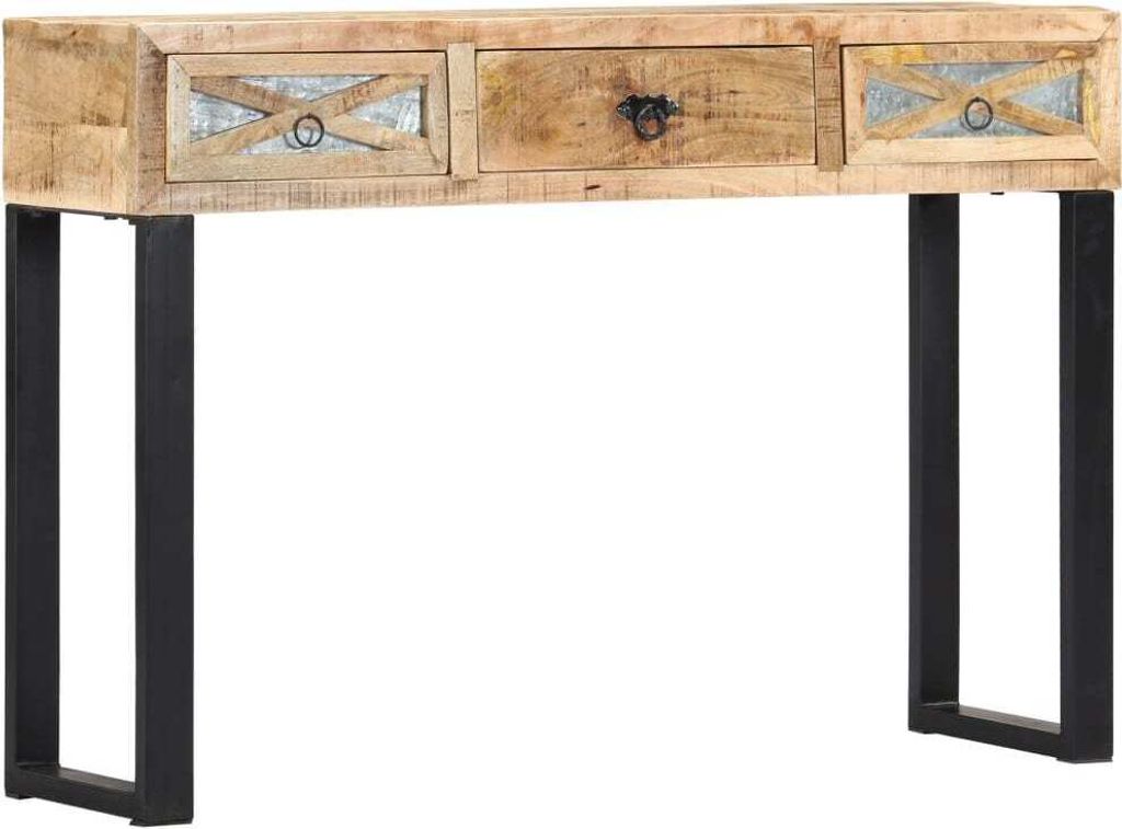 The Living Store Konsolentisch 110 x 30 x 76 cm Mangoholz Massiv