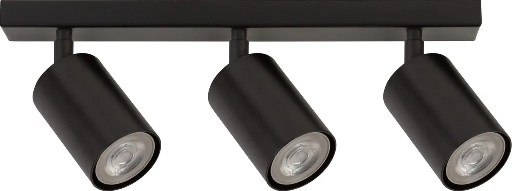 Spot de plafond design noir à 3 lumières - Plafonnier moderne orientable
