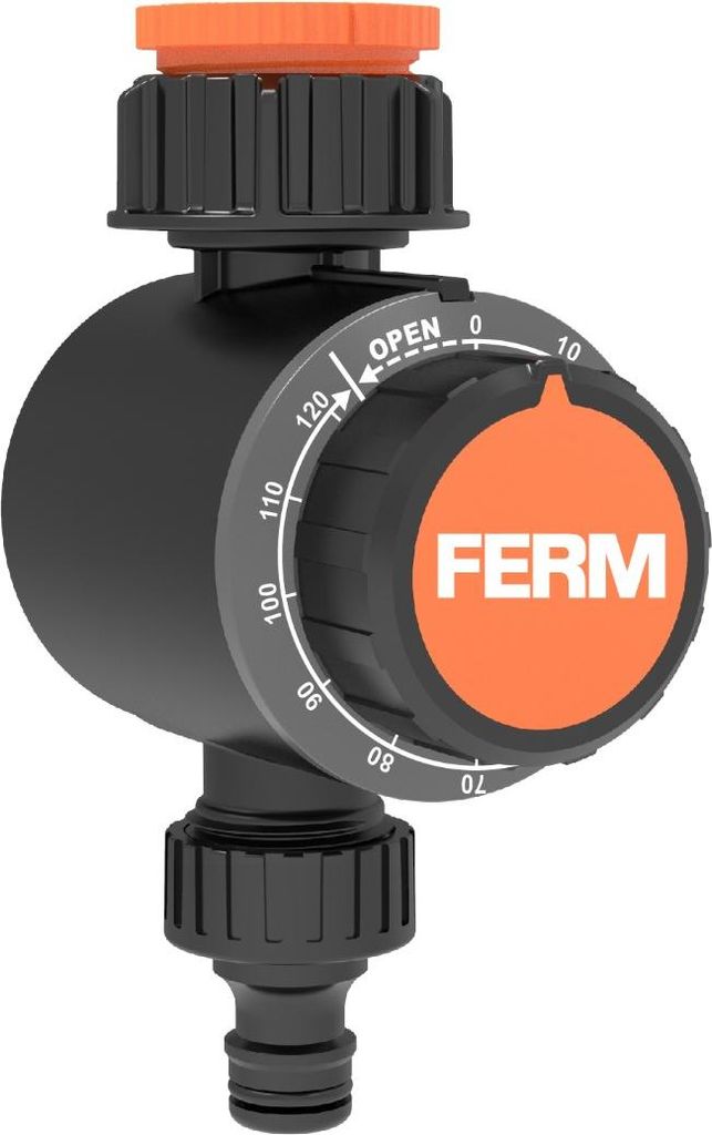 FERM Bewässerungstimer – Beregnungsuhr – 120 Minuten Sprühzeit