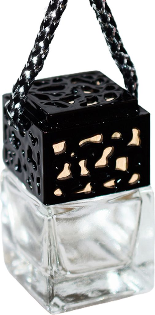 Perfume Bottle Portable Multifunctional Glass Essential Oils Diffuser Ornament For Travel-Schwarz