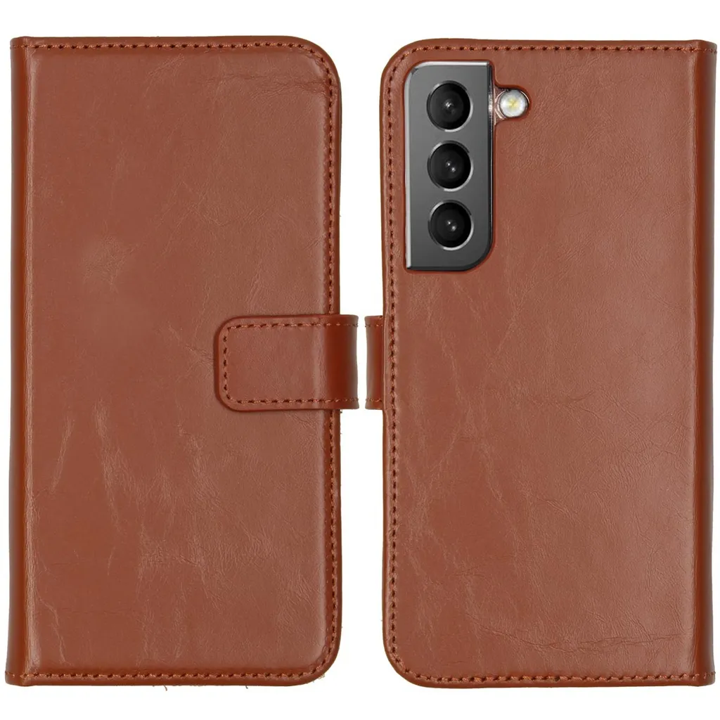 Selencia Custodia Samsung S22 Vera Pelle Marrone - Eleganza Protettiva