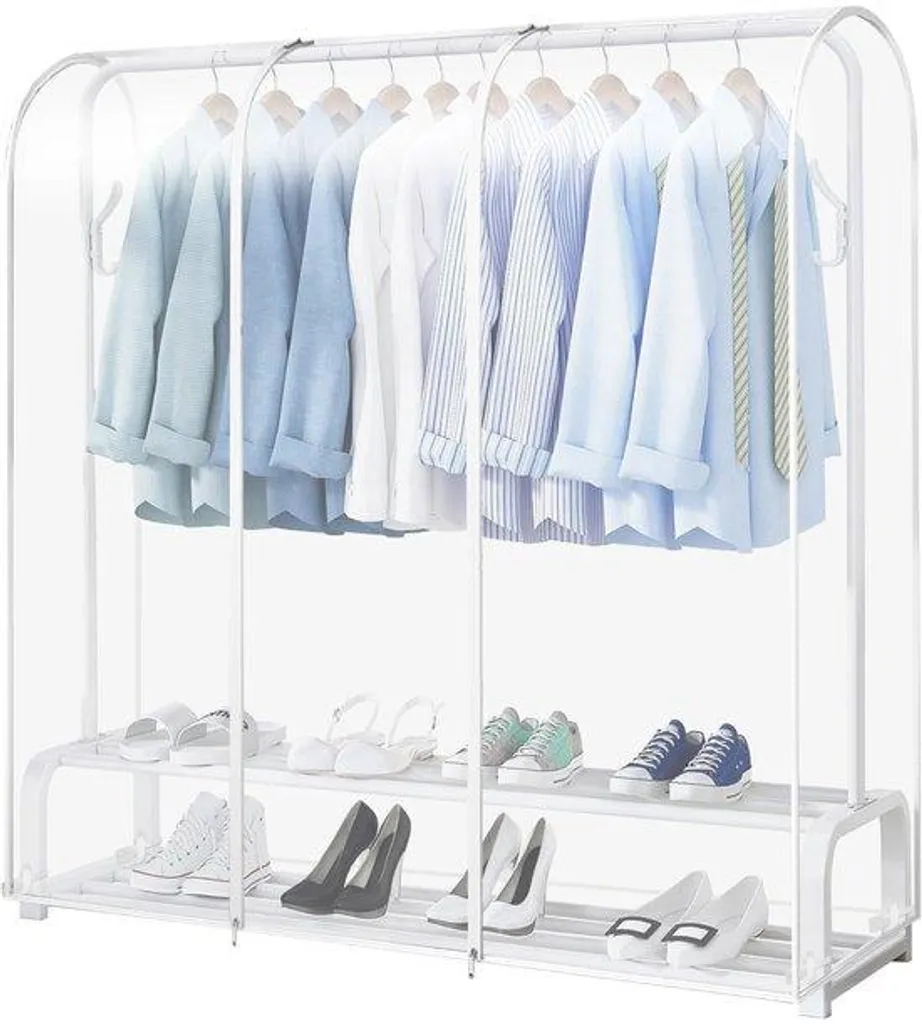 Housse portant vetement 180 cm anti poussière, fermeture éclair durable