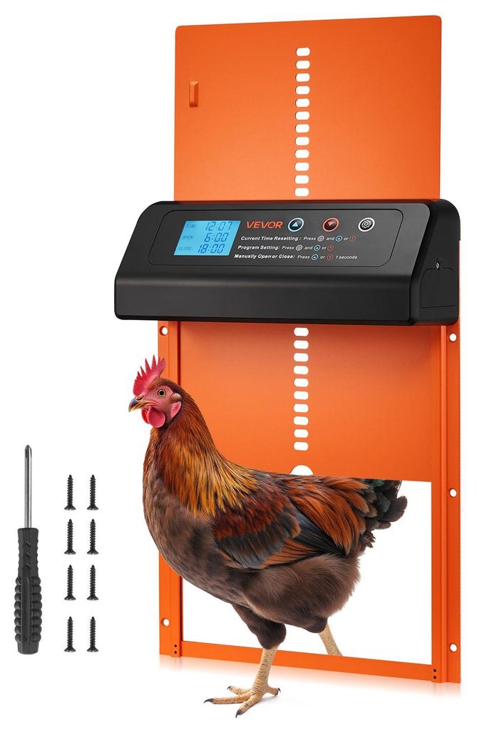 VEVOR Automatische Hühnerstalltür, Batteriebetriebene Produktbild 