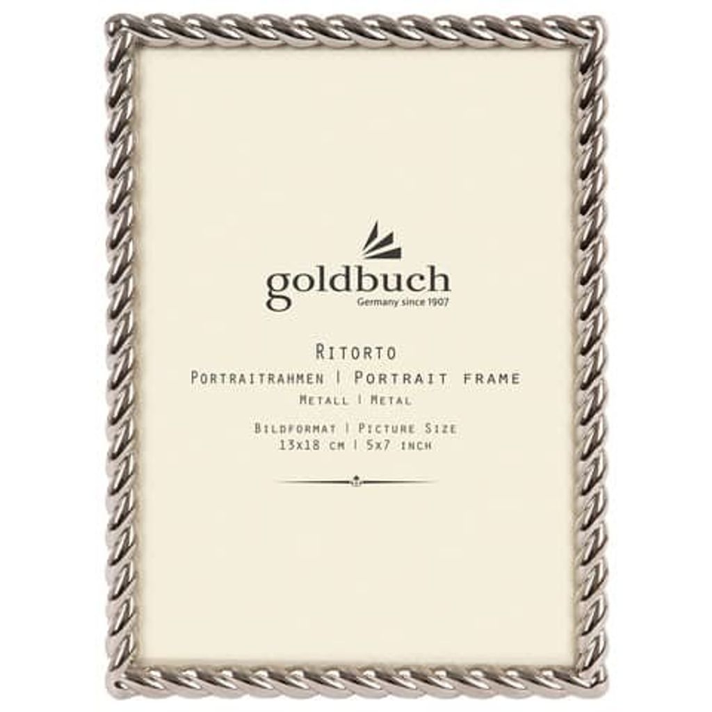 Goldbuch Gedrehter Metallrahmen 13x18 cm silber