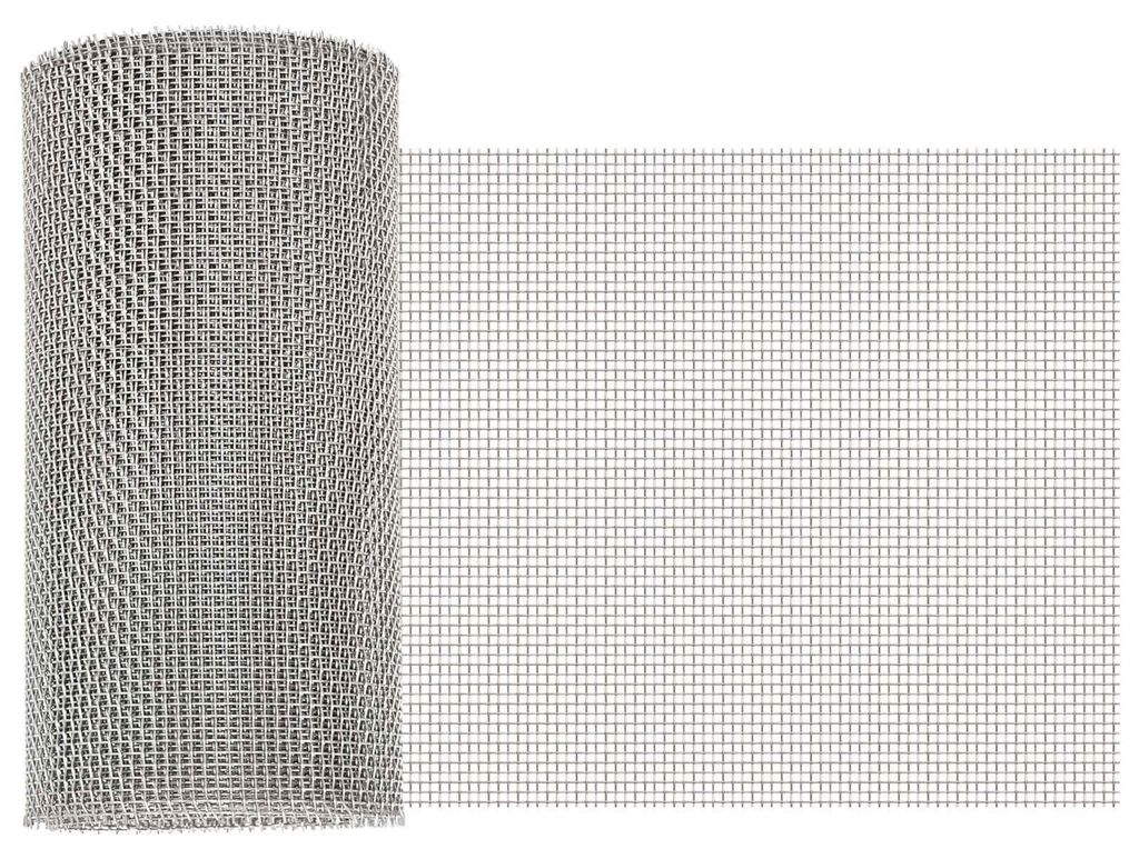 vidaXL Mesh Bildschirm 20 x 1000 cm 8 Mesh Edelstahl 201 Silber