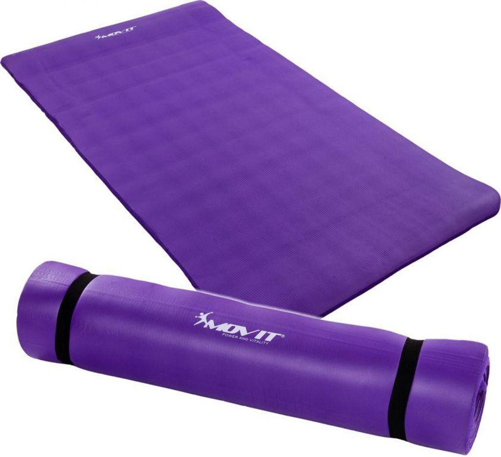 Mata gimnastyczna MOVIT 190 x 100 x 1,5 cm fioletowa Zdjęcie produktu 