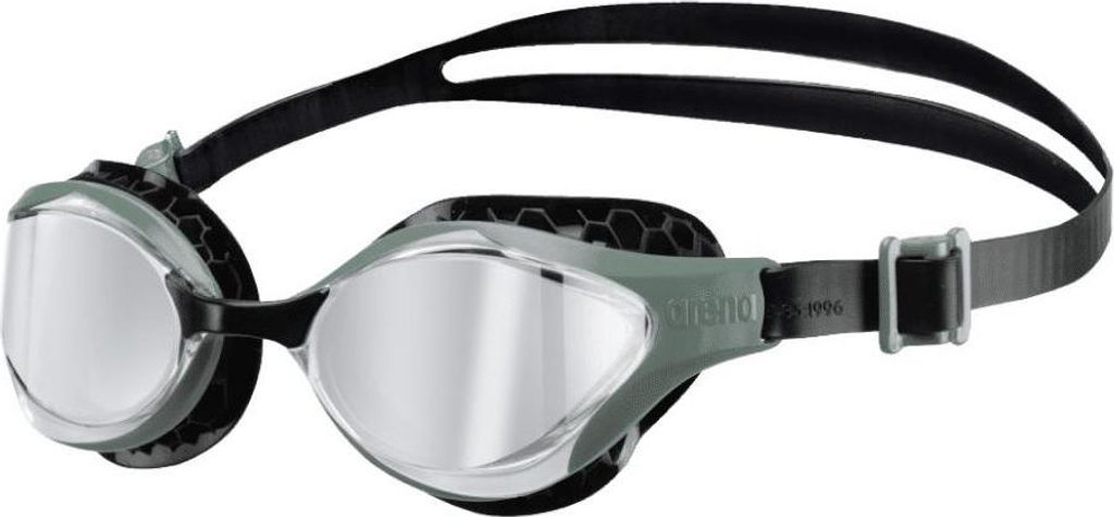 arena Air Bold Miror Swipe Schwimmbrille Erwachsene mit verspiegelten Gläsern, Farbe:Oliv