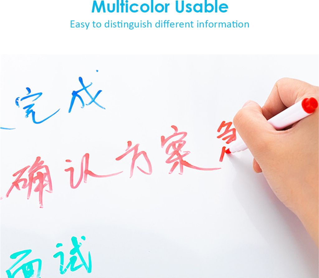 8 Farben trocken abwischbare Marker mit Radiergummikappe, Produktbild 8