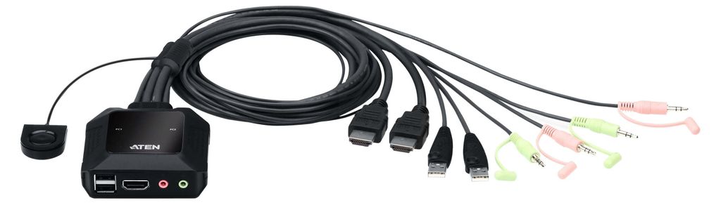 Aten CS22H Switch KVM ATEN CS22H a 2 vie, HDMI 4K, USB, Immagine del prodotto 